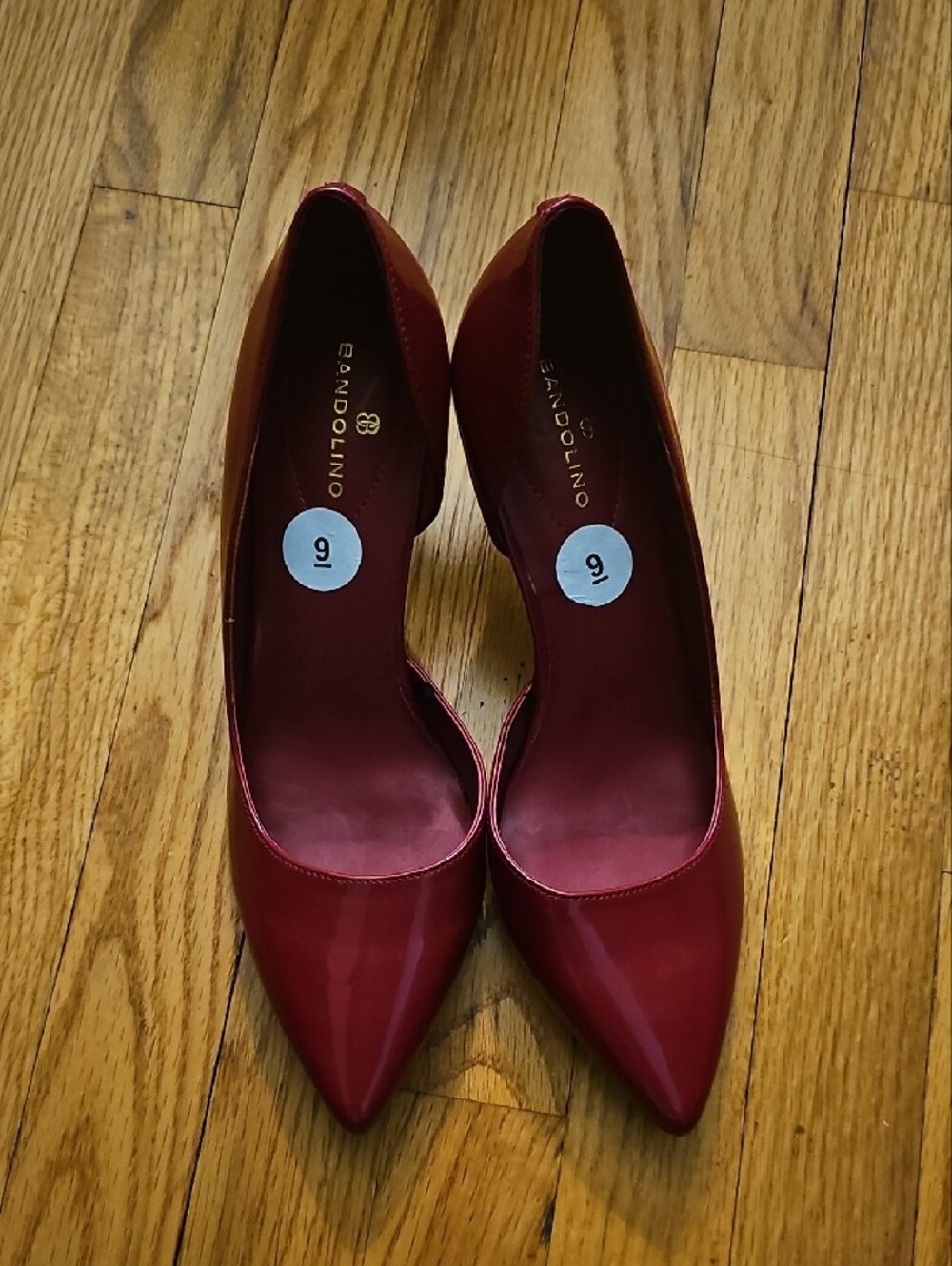 Bandolino Burgundy Patent Pointed-Toe Pumps